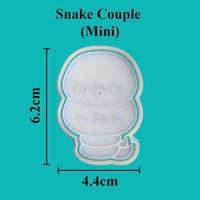 Kawaii Snake Couple Cookie Cutter - just-little-luxuries