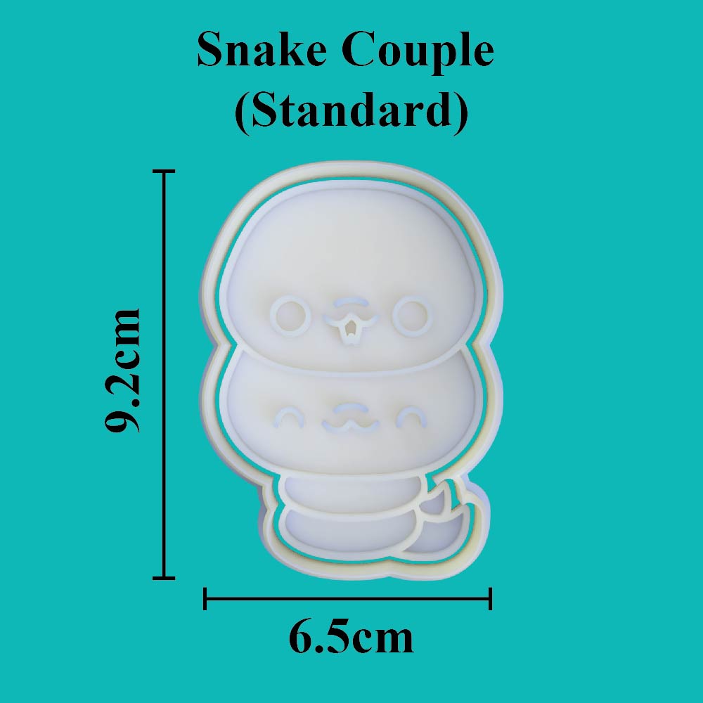 Kawaii Snake Couple Cookie Cutter - just-little-luxuries