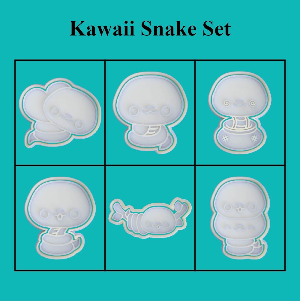 Kawaii Snakes - Cookie Cutter Set - just-little-luxuries