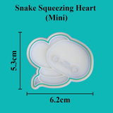 Kawaii Snake Squeezing Heart Cookie Cutter - just-little-luxuries