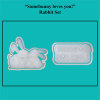 Parents Love - "Somebunny loves you" Cookie Cutter and Embosser Set.