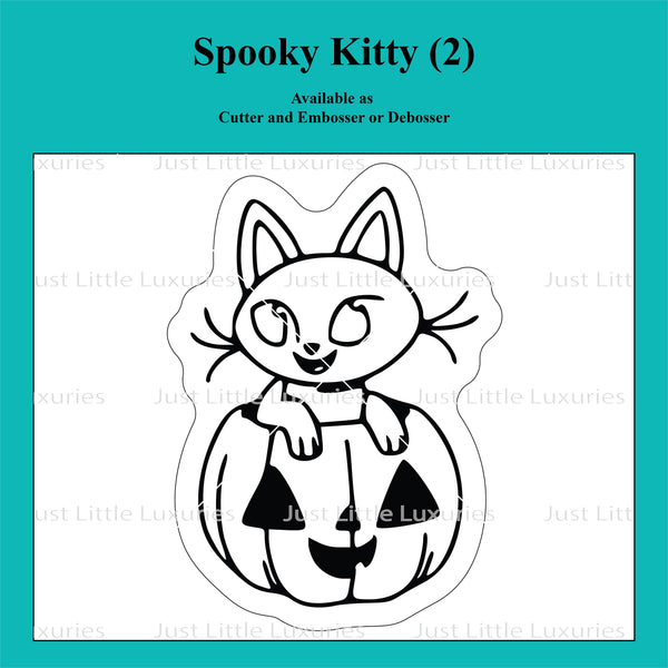 Spooky Kitty (2) Cookie Cutter