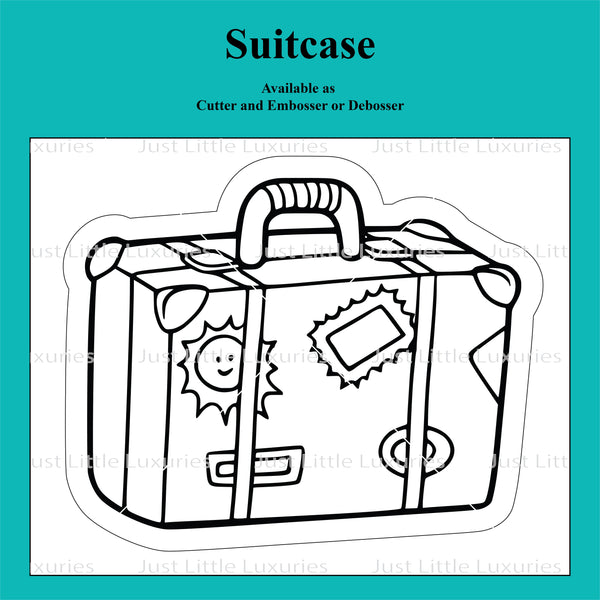Suitcase Cookie Cutter and Embosser.
