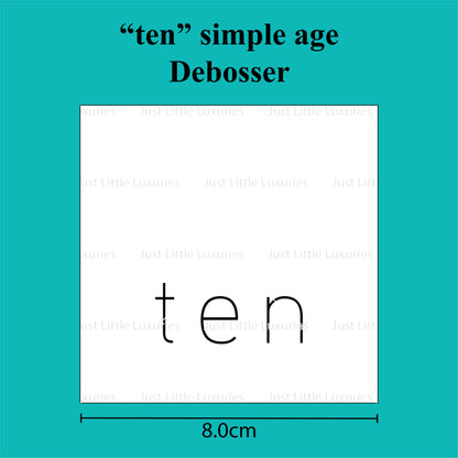 Simple Age Debosser