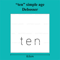 Simple Age Debosser