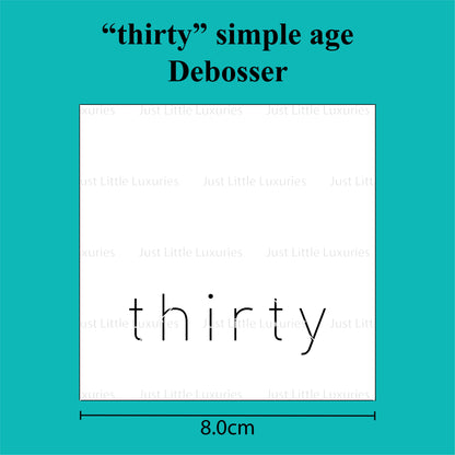 Simple Age Debosser