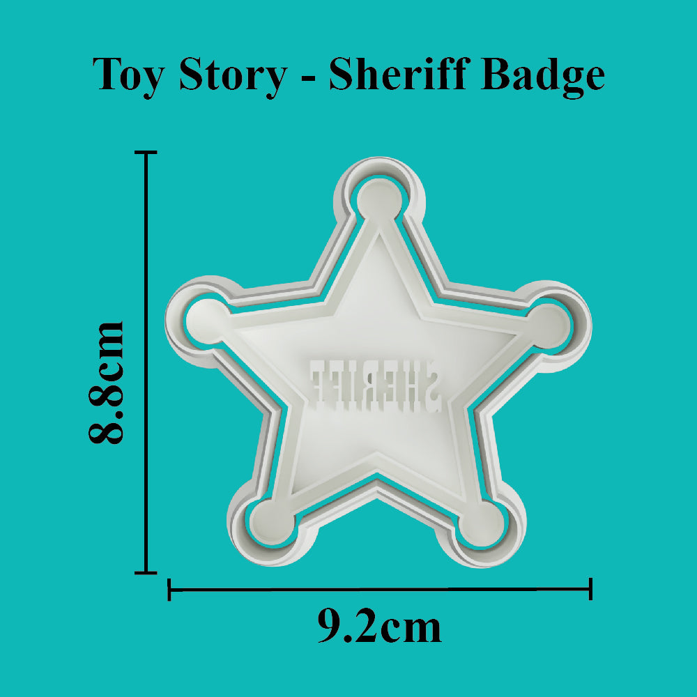 Sheriff Badge Cookie Cutter