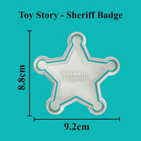 Toy Story - Sheriff Badge Cookie Cutter